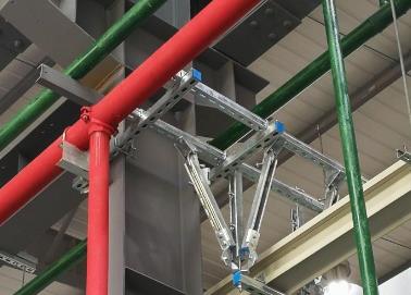 龙湾该抗震支架的整体式支吊架结构协调性好